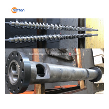 Plastic Extruder Parallel Twin Screw Barrel for PVC